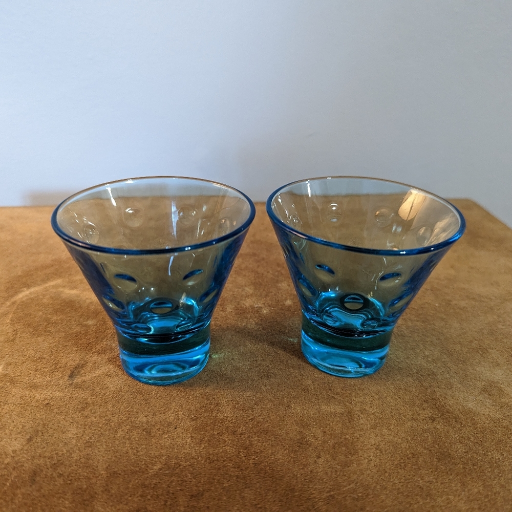 Vintage Blue Dot Glasses - Picture 2 of 5